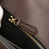 Fendi Zucca Embossed Leather Handle Clutch Secondhand