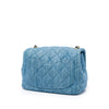 Chanel Mini Square Classic Denim Pearl Crush Single Flap Secondhand