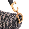 Dior Mini Oblique Canvas Saddle Bag Secondhand