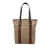 Gucci GG Canvas Web Jolicoeur Tote Secondhand