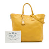 Prada Vitello Daino Side Zip Open Convertible Tote Secondhand