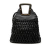 Dolce & Gabbana Woven Leather Net Handle Bag Secondhand