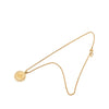 Dior Gold Plated Strass Medallion Pendant Necklace Secondhand