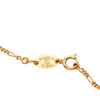 Chanel CC Gold Plated Strass Pendant Necklace Secondhand