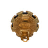 Chanel CC Gold Plated and Resin Round Clip On Earrings Secondhand