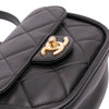 Secondhand Chanel Mini CC Quilted Calfskin Round Moon Messenger Flap