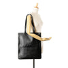 Fendi Embossed Leather Logo Shopper Tote Secondhand