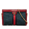 Gucci Small Suede Web Ophidia Chain Crossbody Secondhand