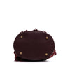 Burberry House Check Canvas and Suede Fringe Bucket Bag Secondhand