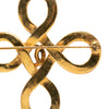 Chanel CC Gold Plated Infinity Knot Pin Brooch Secondhand