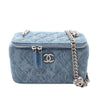 Chanel Mini Denim Pearl Crush Vanity Bag Secondhand