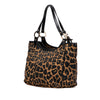 Fendi Leopard Print Chef Canvas Handbag Secondhand