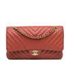 Chanel Medium Classic Chevron Lambskin Double Flap Secondhand