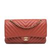 Chanel Medium Classic Chevron Lambskin Double Flap Secondhand