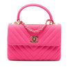 Chanel Small Chevron Jersey Trendy CC Top Handle Flap Secondhand