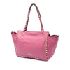 Valentino Small Leather Rockstud Trapeze Satchel Secondhand