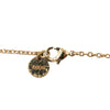 Dior Gold Plated Strass CD Logo Pendant Necklace Secondhand