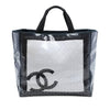 Chanel CC Quilted Cotton and PVC Punching Tote Secondhand