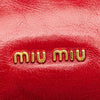 Miu Miu Vitello Shine Bow Wristlet Clutch Secondhand
