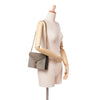 Saint Laurent Suede and Calfskin Monogram Cassandra Clasp Bag Secondhand