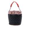 Chanel CC Multicolor Quilted Lambskin Cuba Drawstring Bucket Bag Secondhand