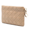Dior Coated Canvas Cannage Lady Dior Panarea Clutch Secondhand