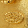 Chanel CC Gold Plated Round Clip On Earrings Secondhand