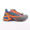 Diesel D-Cage Sneakers in Navy Blue x Orange, Size 43 EU Secondhand