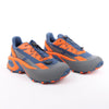 Diesel D-Cage Sneakers in Navy Blue x Orange, Size 43 EU Secondhand