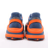 Diesel D-Cage Sneakers in Navy Blue x Orange, Size 43 EU Secondhand