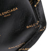 Balenciaga M Lambskin Allover Logo Bazar Shopper Satchel Secondhand
