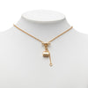 Louis Vuitton Gold Plated Collier LV Speedy Necklace Secondhand