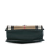 Burberry Small Leather and House Check Canvas Derby Macken Crossbody Secondhand