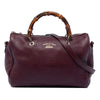 Gucci Medium Calfskin Bamboo Shopper Boston Bag Secondhand