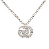 Gucci Sterling Silver GG Marmont Pendant Necklace Secondhand