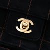 Chanel CC Choco Bar Suede Stitched Chain Flap Secondhand