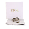 Dior Gold Plated Crystal JAdior Heart Brooch Secondhand