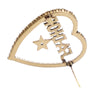 Dior Gold Plated Crystal JAdior Heart Brooch Secondhand