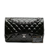Secondhand Chanel Jumbo Classic Striped Patent Double Flap