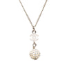 Chanel CC Brass Strass Ball Pendant Necklace Secondhand