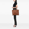Gucci Leather Embossed Logo Tote Secondhand