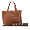 Gucci Leather Embossed Logo Tote Secondhand