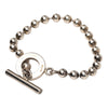 Gucci Sterling Silver Ball Chain Toggle Bracelet Secondhand