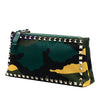 Valentino Nylon Rockstud Camouflage Double Zip Clutch Secondhand
