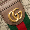 Gucci Small GG Supreme Web Ophidia Half Moon Crossbody Secondhand