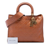 Dior Large Ultra Matte Calfskin Cannage Embossed Lady Dior Secondhand