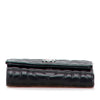 Chanel CC Embossed Goatskin Camellia Trifold Compact Wallet Secondhand