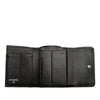 Chanel CC Embossed Goatskin Camellia Trifold Compact Wallet Secondhand
