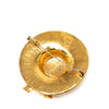Chanel Gold Plated Straw Hat Brooch Secondhand