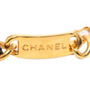 Chanel Gold Plated Leather Woven Chain Medallion Belt Secondhand
